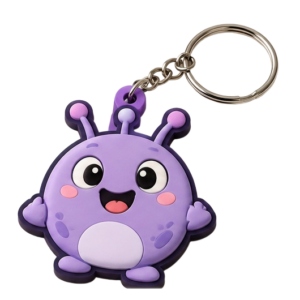 Custom PVC Alien Figurine Keychain OEM