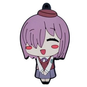 Custom PVC Anime Schoolgirl Figurine Keychain OEM