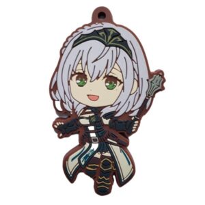 Custom PVC Anime Warrior Figurine Keychain OEM