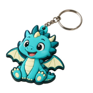 Custom PVC Dragon Figurine Keychain OEM