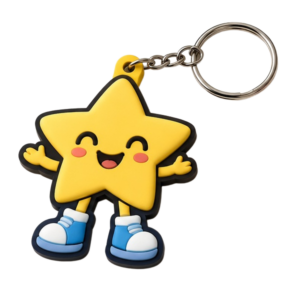 Custom PVC Star Figurine Keychain OEM