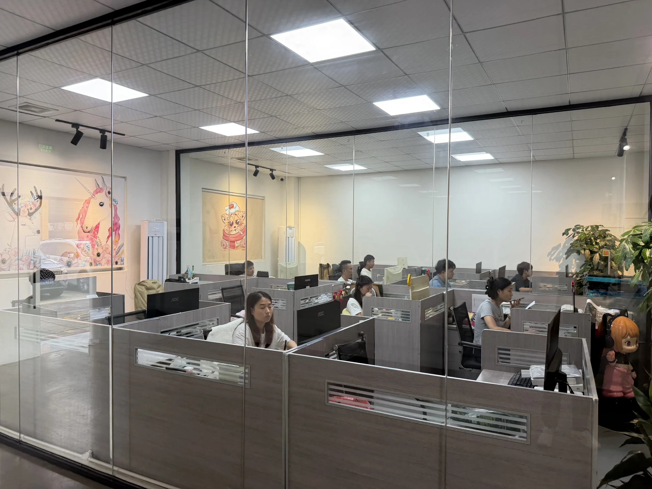 QiYue design office working on custom toy artwork